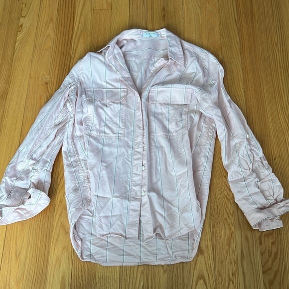 Aritzia Tops - Aritzia Babaton‎ pink striped button down shirt
